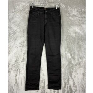 MAC Dream Jeans Womens Black High Rise Straight Leg Stretch Denim Pants 27x31.5